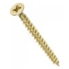 FAST PAK VALUE 2779 8 x 1 1/4" Brass Pozi Screws, Pack of 12