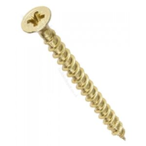 FAST PAK VALUE 2786 10 x 1 1/4'' Brass Countersunk Pozi Screws (Pack of 10)