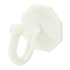 FAST PAK VALUE 3141 Self-Adhesive White Curtain Tiebacks - Pack of 2