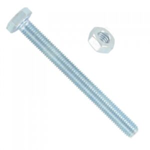 FAST PAK VALUE 3271: Pack of 6 Zinc-Plated M6 x 40 Hex Bolts and Nuts