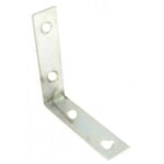 FAST PAK VALUE 3769 4'' 100MM Zinc Corner Brackets, Pack of 2