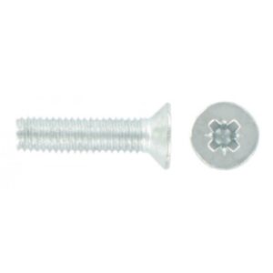 FAST PAK VALUE 4025 M4 X 40 POZI COUNTERSUNK MACHINE SCREWS & NUTS, PACK OF 8