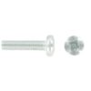 FAST PAK VALUE 4087 M4 x 40mm Pozi Pan Head Machine Screws with Nuts, Pack of 8