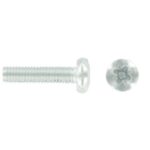 FAST PAK VALUE 4162 M6 x 40 Pozi Pan Machine Screws & Nuts, Pack of 5