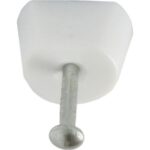 FAST PAK VALUE 8008 WHITE NAIL-IN SHELF STUDS, 8-PACK