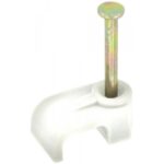 FAST PAK VALUE Pack of 40 White 1.0mm T & E Cable Clips, Model 1536