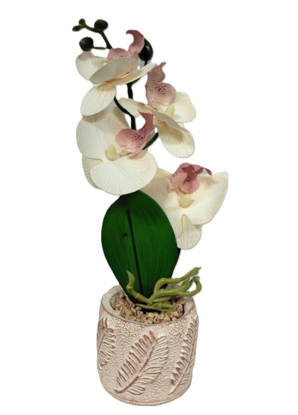 FAUX ORCHID PLANTER