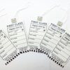 First Class Crafting Tag Set of 5