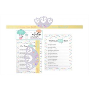 First Steps Baby Shower Game Set - Pack of 24