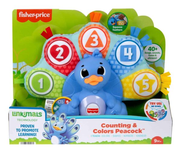 Fisher Price Linkamals Press and Play Peacock