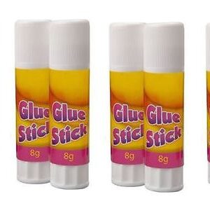 FIXIT Glue Sticks for Children's Arts & Crafts, 8 Pack of 8g Each