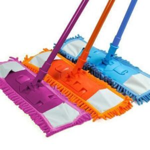 **Flat Microfibre Mop**: This type of mop typically features a flat, rectangular head made of microfibre material, which is known for its excellent cleaning and dust-trapping...