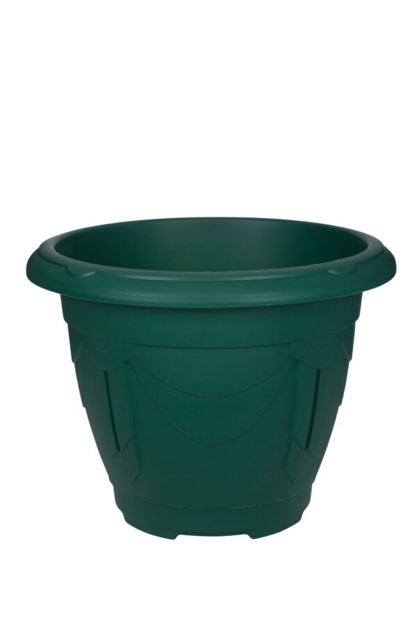 Forest Green Venetian Round Planter, 33cm