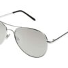 Foster Grant Aviator Sunglasses - Shiny Silver