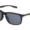 Foster Grant Matte Black Square Sunglasses