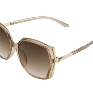 Foster Grant Sunsentials Sunglasses with Shiny Tan and Gold Trim