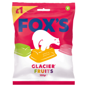 Fox's Glacier Fruits 100g Pack - Priced at £