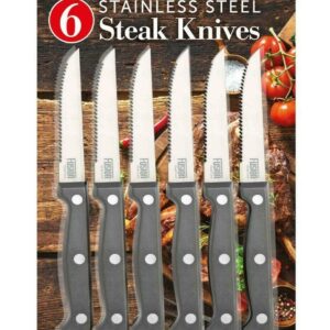 Fusion Stainless Steel Steak Knives - Set of 6