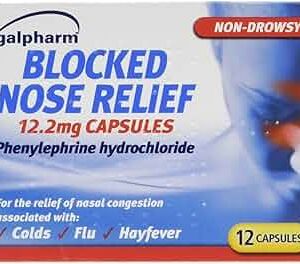 Galpharm Nasal Congestion Relief Capsules, Pack of 12