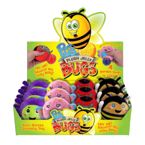 Garden Bugs Plush Jelly Squeezers CDU