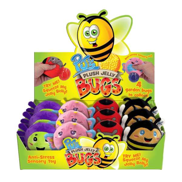 Garden Bugs Plush Jelly Squeezers CDU