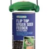 GARDMAN GREEN BIRD FEEDER FOR NYJER SEEDS WITH FLIP-TOP LID