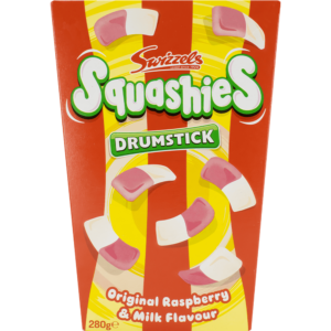 Gift Carton of Swizzels Squashies with Raspberry & Milk Flavor, 280g