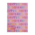 Gift Wrap Set: 2 Sheets & 2 Tags - Young Girl Theme