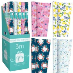 GIFTMAKER Daily Women's Design Gift Wrap Roll 69cm x 3m