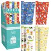 GIFTMAKER Kids' Everyday Design Gift Wrap Roll, 69cm x 3m