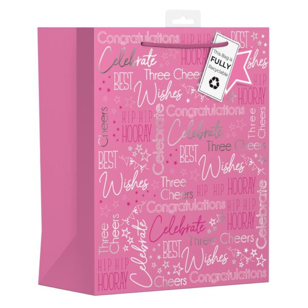 GIFTMAKER Large Birthday Gift Bags for Women, Approx. 36 x 28 cm