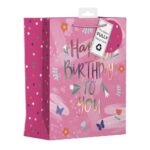 GIFTMAKER Medium Birthday Gift Bags for Women, Approximately 30 x 20 cm