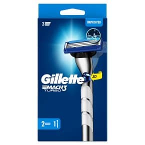 Gillette Mach 3 Turbo Razor with One Blade