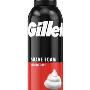 GILLETTE SHAVING FOAM FOR REGULAR SKIN, 200ML, PACK OF 6