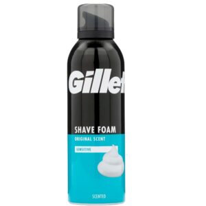 Gillette Shaving Foam for Sensitive Skin, 200ml, Pack of 6