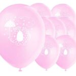 GIRL ELEPHANT THEMED LATEX BALLOONS