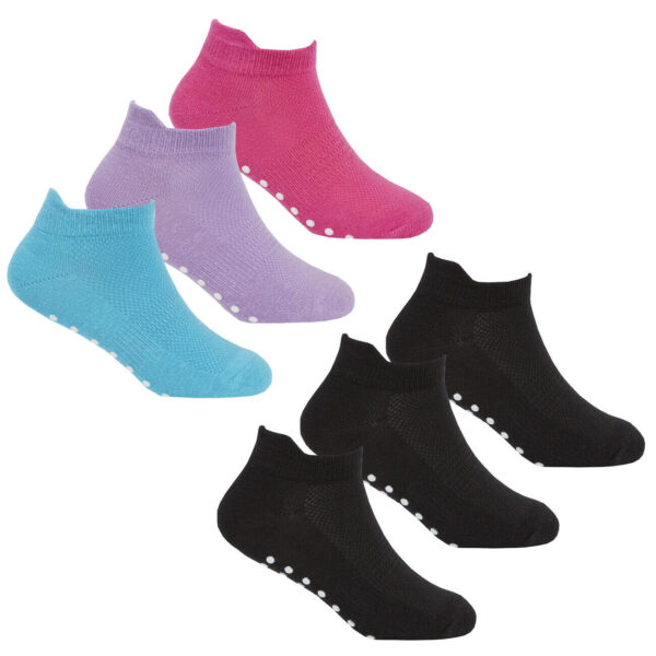 Girls' Gripper Trainer Socks (Size 6-8)