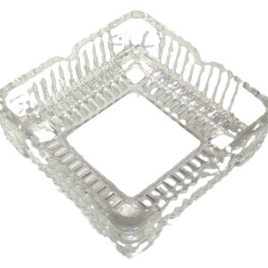 Glass Ashtray with Square Design