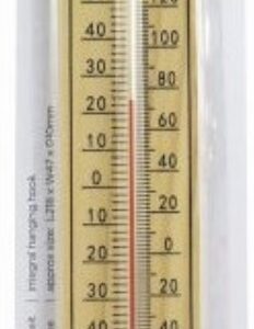 GREENBLADE WOODEN OUTDOOR THERMOMETER