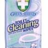 GREENSHIELD ANTIBACTERIAL TOILET CLEANING WIPES, PACK OF 40