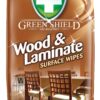 GREENSHIELD ANTIBACTERIAL WIPES FOR WOOD & LAMINATE - PACK OF 50