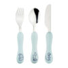 GREENWORKS Dinosaur-Themed 3-Piece Stainless Steel Children's Cutlery Set