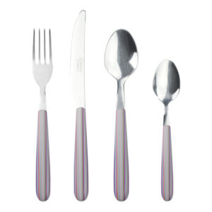 GREENWORKS TILES 24-PIECE STAINLESS STEEL FLATWARE COLLECTION