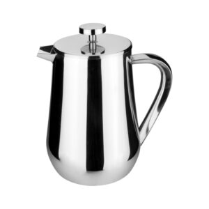 GRUNWERG CAFE OLE 6-CUP DOUBLE WALL STAINLESS STEEL FRENCH PRESS, 750ML