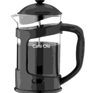 GRUNWERG CAFE OLE BLACK DAILY USE GLASS FRENCH PRESS, 8 CUP, 1000ML