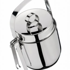 Grunwerg Ice Bucket and Tong Set in Stainless Steel