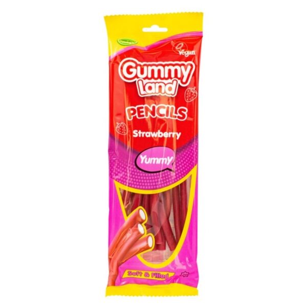 Gummy Land Strawberry Soft Pencils 150g