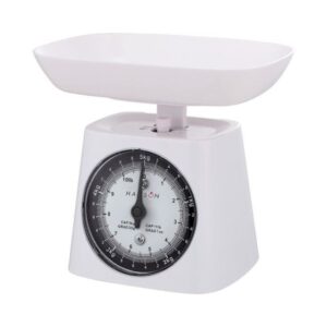 HANSON White Mechanical Kitchen Scale 5KG HB440