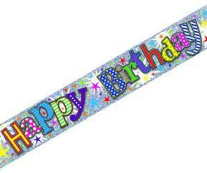 Happy Birthday Banner, 2.3m x 110mm