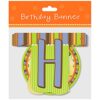 Happy Birthday Jungle Party Banner with Jointed Letters